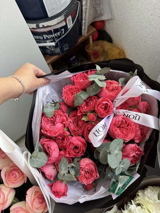 букет из кустовых роз