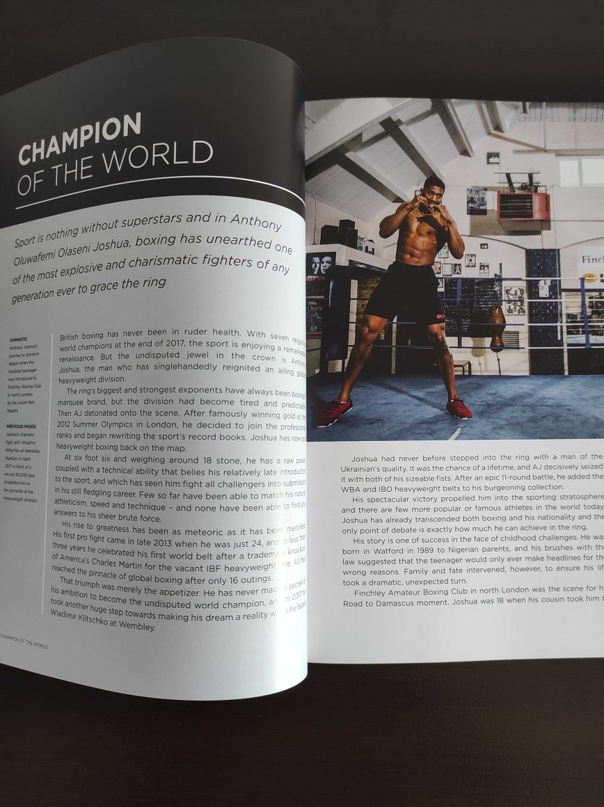 Книга Anthony Joshua "Portrait of a boxing hero"