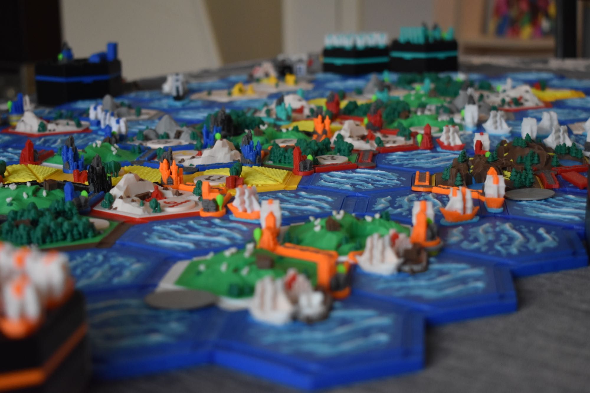 Настолна игра CATAN - Seafarers (3Д). РЪЧНА ИЗРАБОТКА!