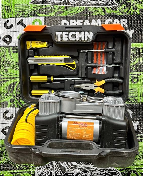 Автомобильный компрессор Циклон 2 поршня