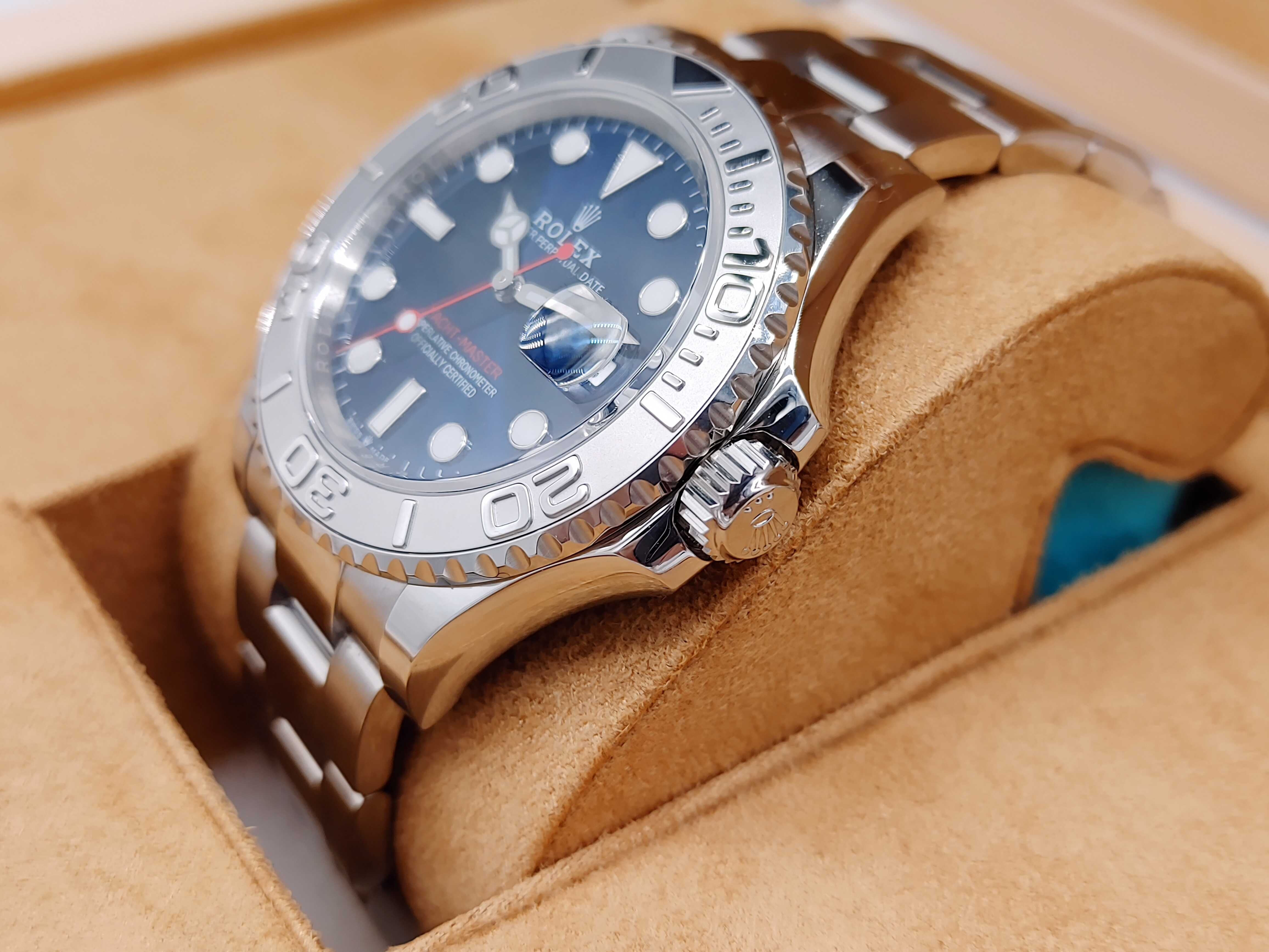 Rolex Yacht Master Platinum/Blue