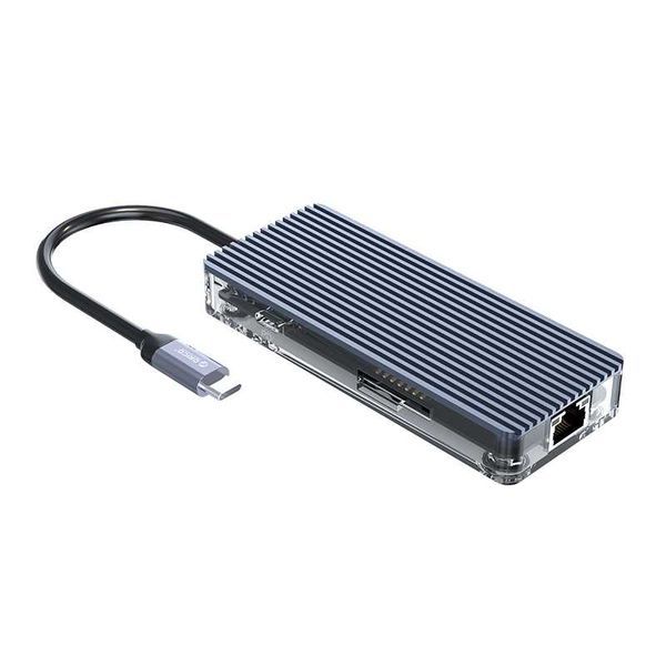 ORICO Type-C докинг 8 в 1 USB3.0x3, HDMI, Gigabit ... WB-8P-GY-BP