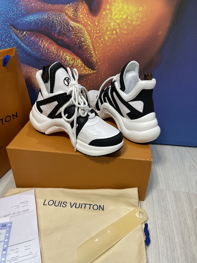 Adidasi Louis Vuitton piele naturala Premium Full Box