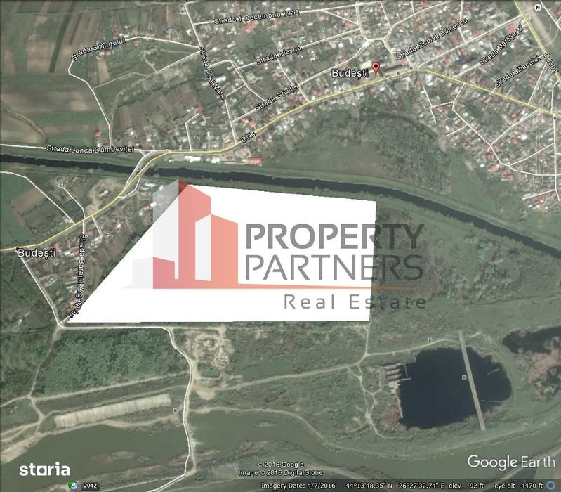 Teren exploatare, Balastiera in Budesti - Jud Calarasi