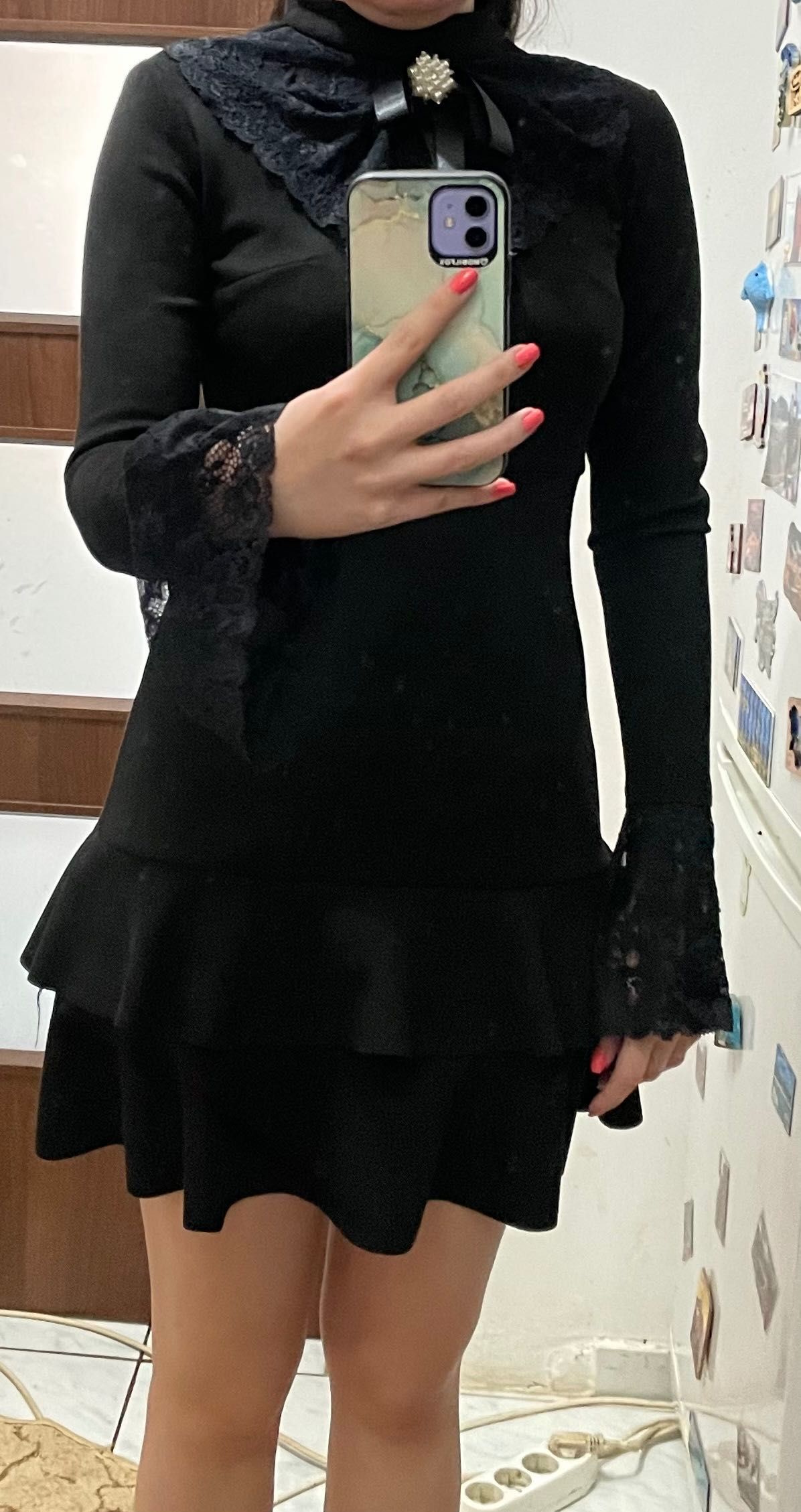 Rochie eleganta neagra, nepurtata