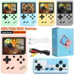 Детска Преносима игрална ретро конзола Game box с 500 игри с джойстик
