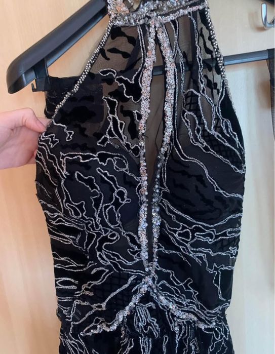 Бална черна рокля