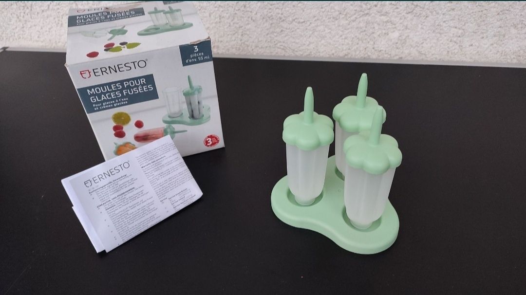 set 3 forme din silicon pentru inghetata ERNESTO copii acadele gheata