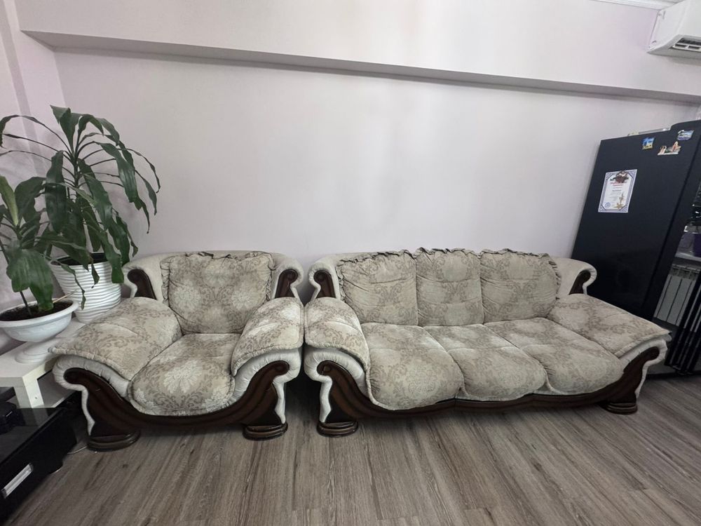 Диван раскладушка и кресло