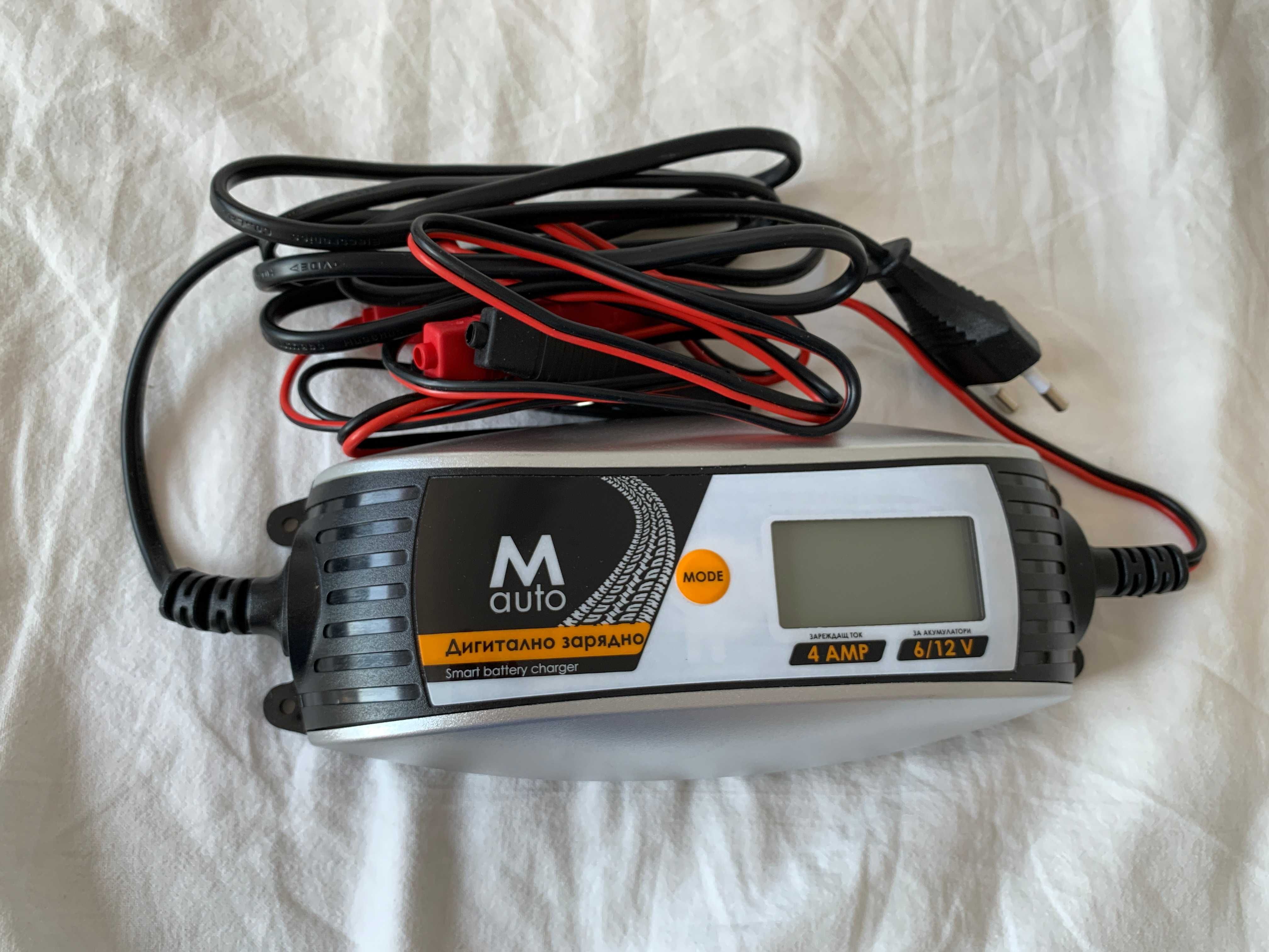 Дигитално инверторно зарядно за акумулатори M auto 6V/12V 2A/4A