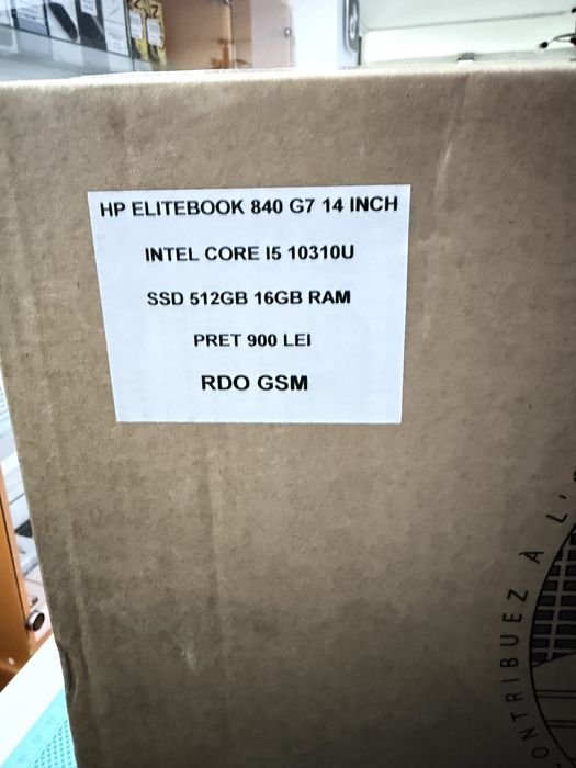 Laptop Hp Elitebook 840 G7 512gb SSD 16Gb Ram Nou