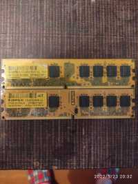 Продам ОЗУ DDR-2, 4 планки по 1 гб.