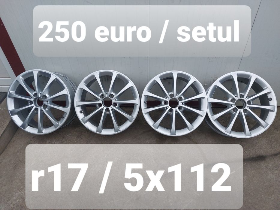 Jante aluminiu ORIGINALE r17 / Mercedes Vw Audi Skoda Seat / 5x112