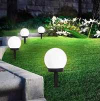 Lumina LED ornamentala solara tip glob curte gradina ale SET 4 bucati!