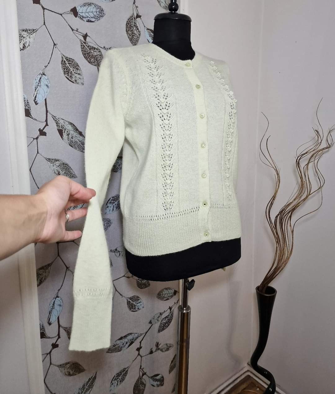 Cardigan Sarah Spencer din lana de miel si angora