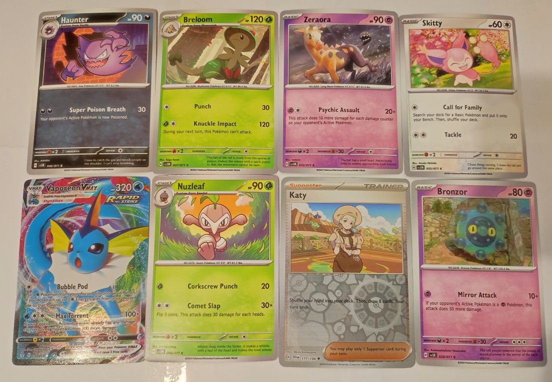 Set 73 Carduri Pokémon rare, stare foarte buna, ca NOI