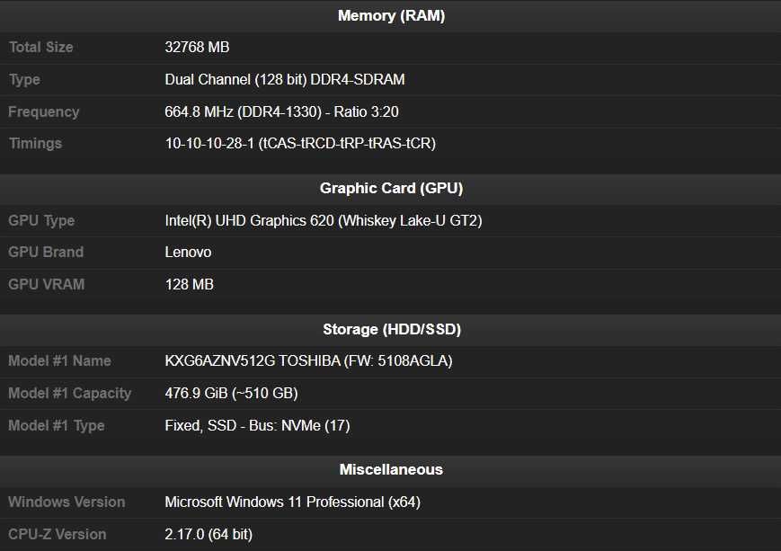 Laptop Lenovo T490s, i7-8665U, SSD 512GB, 32GB RAM