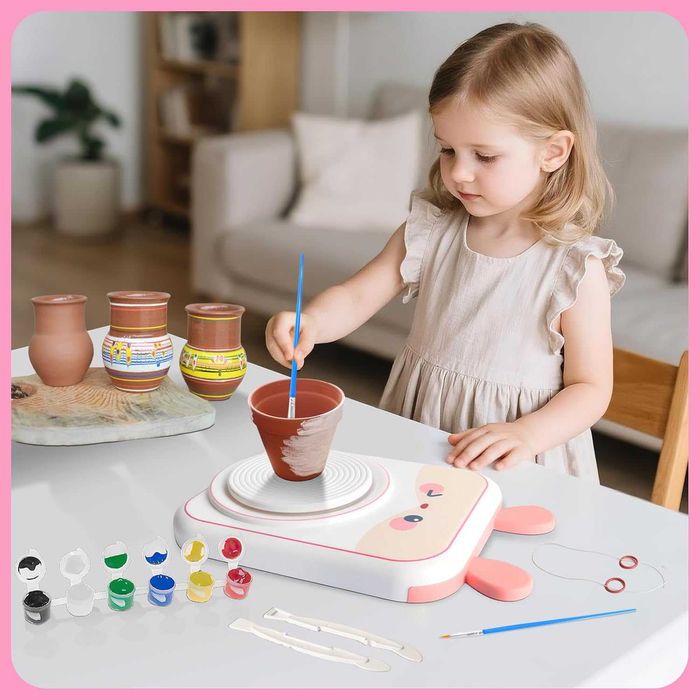 Пълен комплект за грънчарство за начинаещи, Мини грънчарско колело