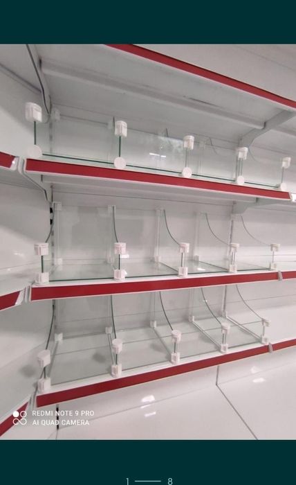 Полки для магазина Стеллажи кассовые боксы