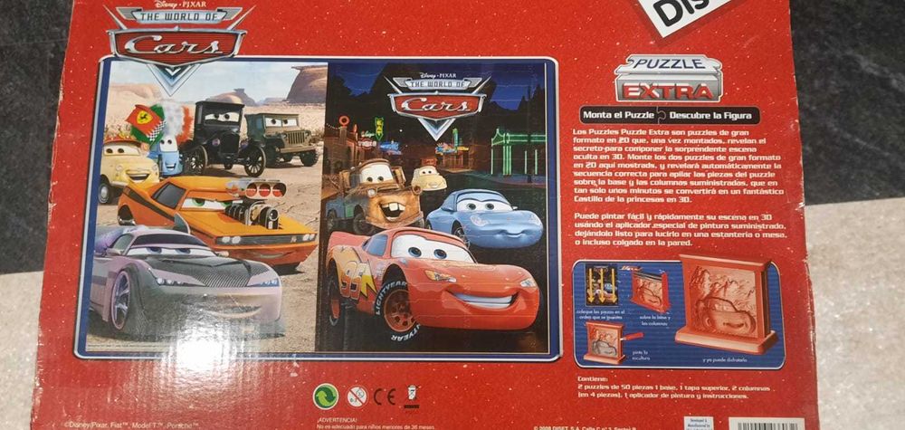Puzzle Extra Cars Lightning Mcqueen 3D