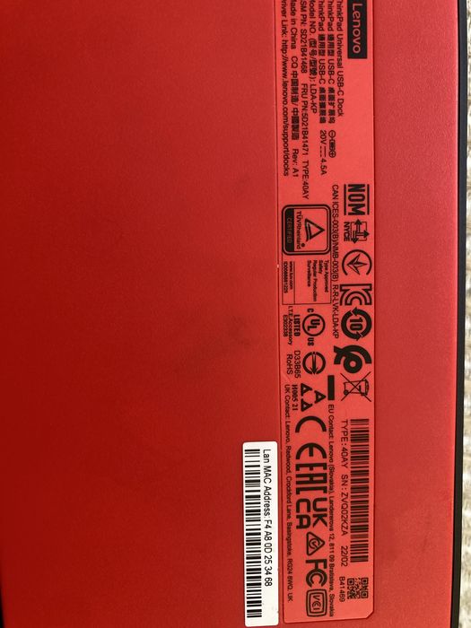 Docking Station Lenovo ThinkPad LDA-KP