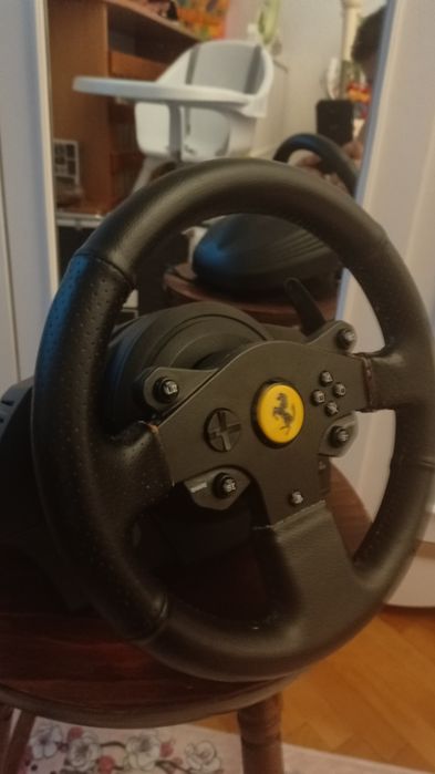 Къстъм волан естествена кожа Thrustmaster T150 Ferrari/ Pro