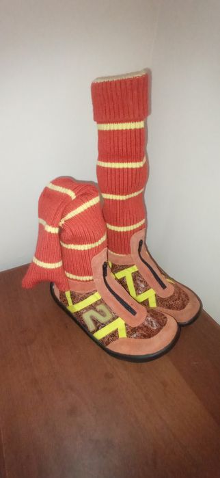 Угги женские вязаные