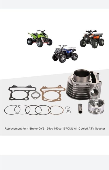 Kit cilindru piston scuter, atv 125-150 cc, 4 timpi