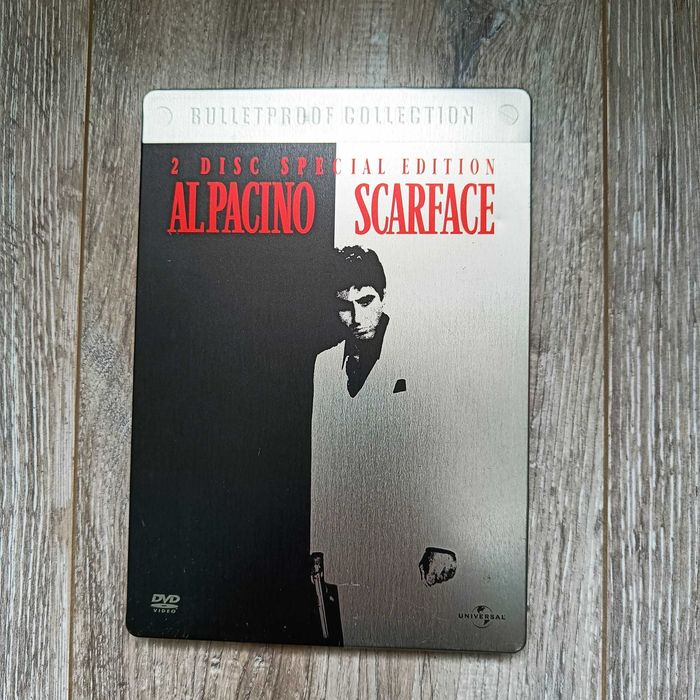 DVD Scarface bulletproof edition, collector's item, carcasa metalica