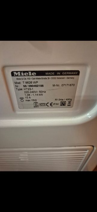 Сушилня с термо помпа Миеле - 12м гаранция