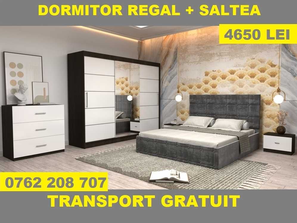 Dormitoare Matrimoniale, Paturi Tapitate, Dressinguri cu Oglinda A057