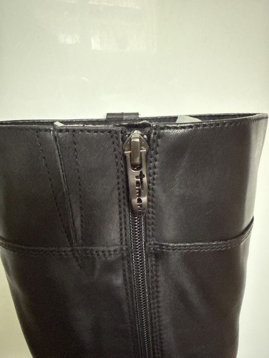 Ботуши естествена кожа на ток Tamaris