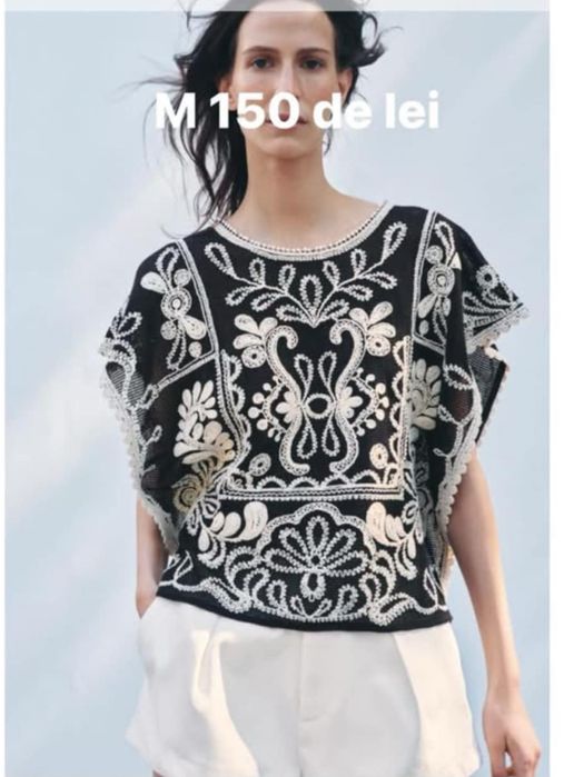 Bluza brodata ZARA