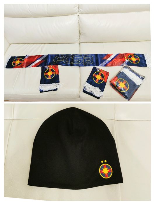 Set Fotbal / Suporter FCSB Căciulă + Eșarfă Fcsb