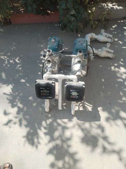 Насосная станция Calpeda в сборе. Насос дозатор для питьевой воды.