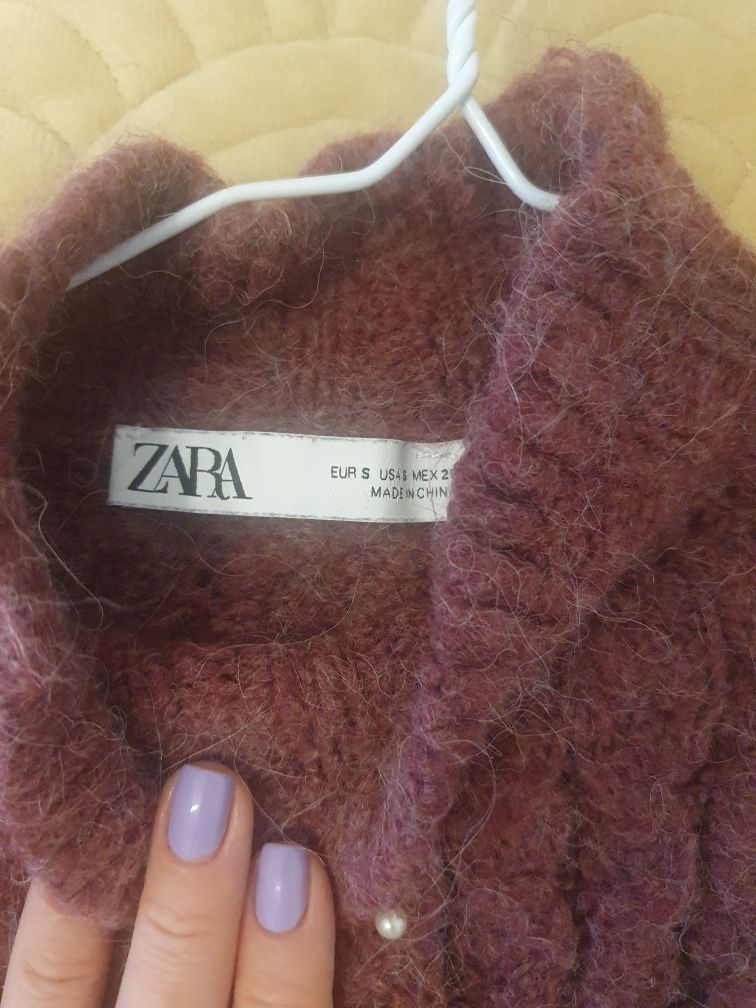 Sweater/Pulover/Bluza/Top Zara De Lana Cu Perle Mărimea S/36
