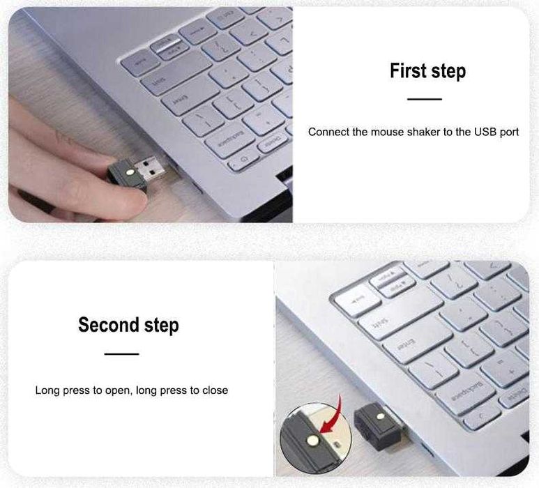 Air Drive Mouse Jiggler Moji Фалшива Мишка Симулатор Скрити Движения