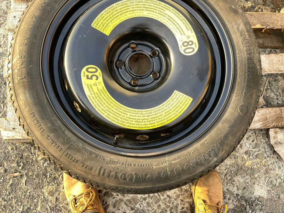 19 Резервна Джанта Патерица 5х112 AUDI A8 5J et22 Continental 145/80