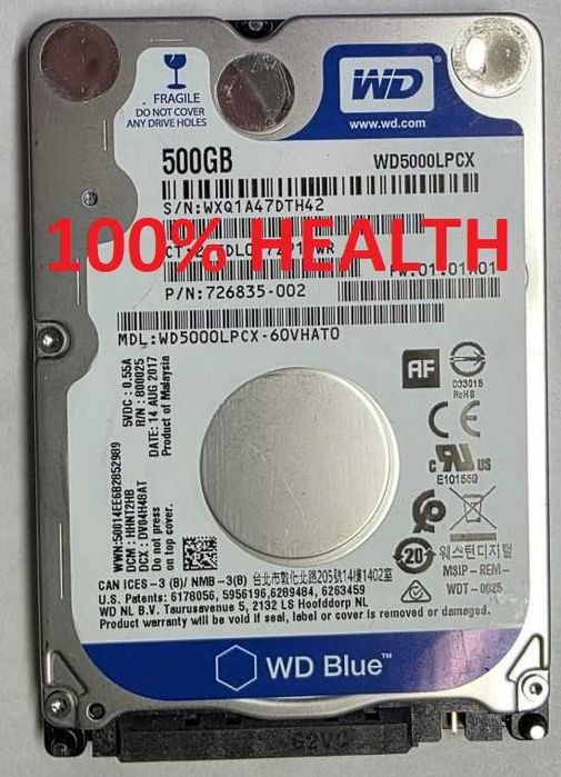 HDD Laptop 320GB 500GB 750GB 1000GB 1TB 100% viata WD SEAGATE HITACHI