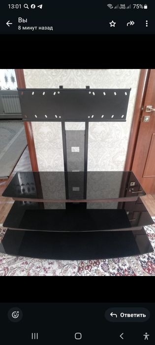 ТВ-тумба напольная , 130x110x50 см, черный