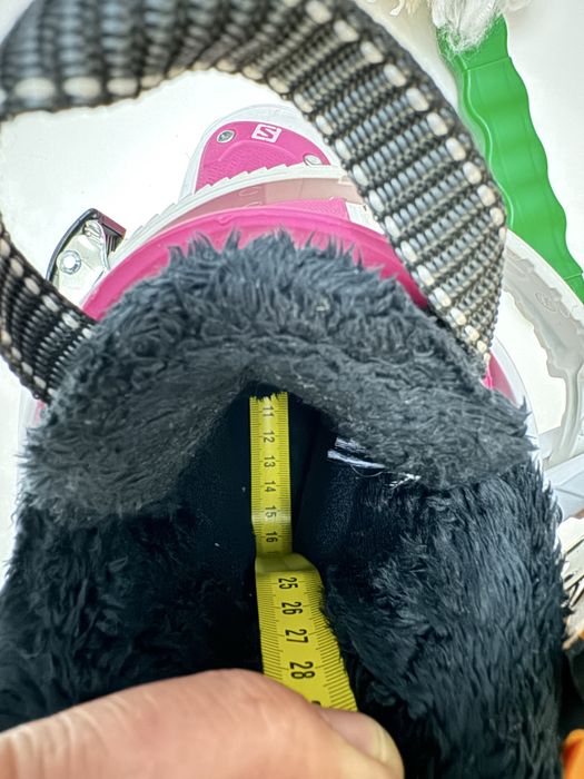 Vand clapari Salomon T1 Alb Roz - marime 15/16 (25-26) 208mm