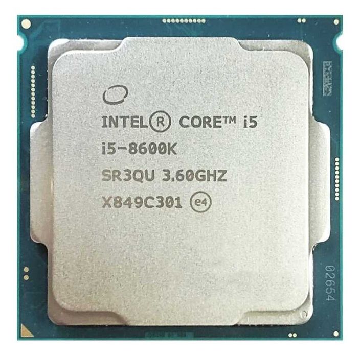 Процесор CPU Intel Core i5 8600K 6/6 ЯДРА DDR4 LGA 1151 95W OVERCLOCK