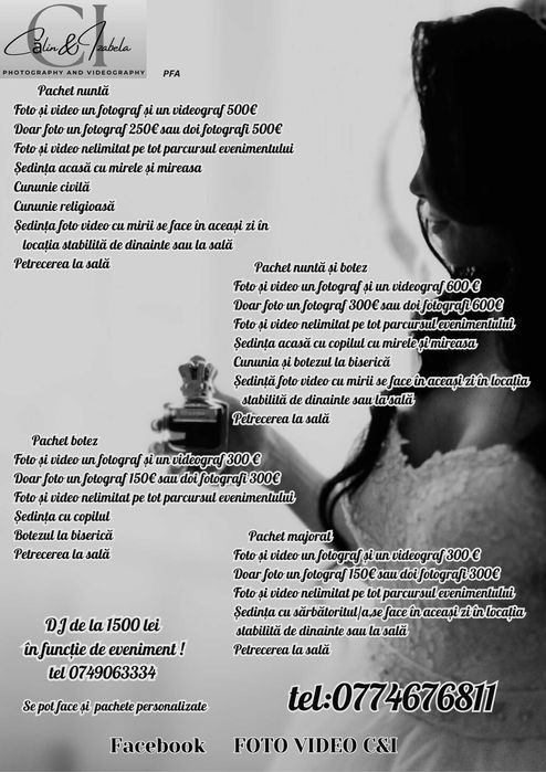 Servicii Foto-Video+DJ