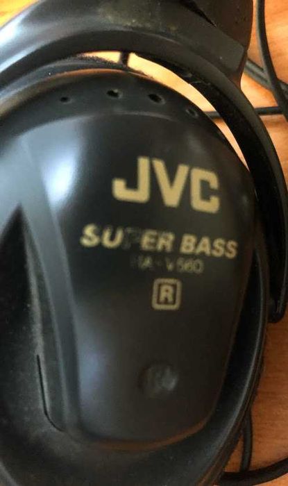 Casti audio Super Bass JVC HA-V560, cu jack tata de 3.5 mm, 3 m