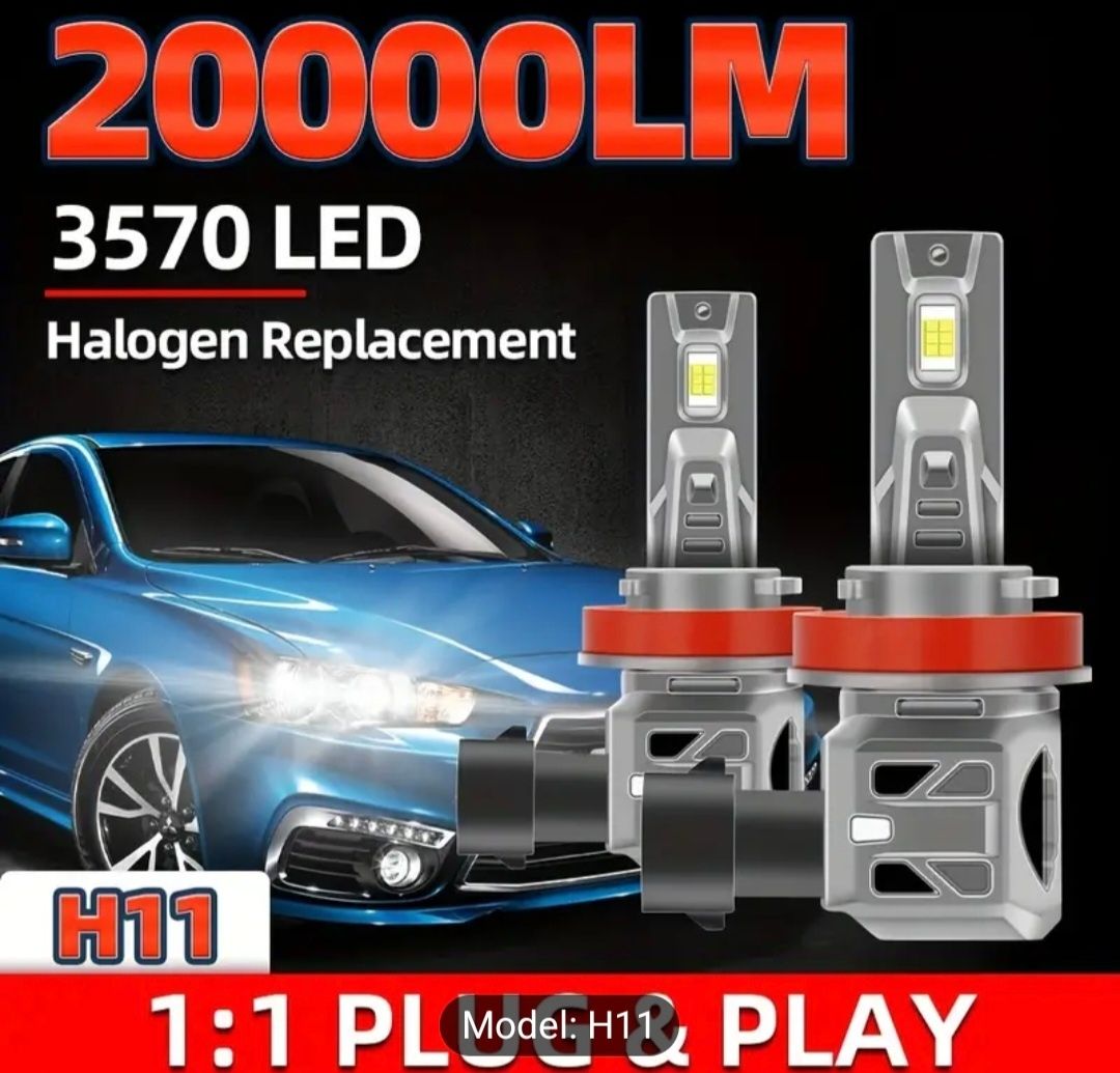 Becuri auto led H11