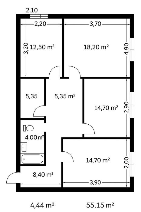 Тристаен апартамент в Кършияка