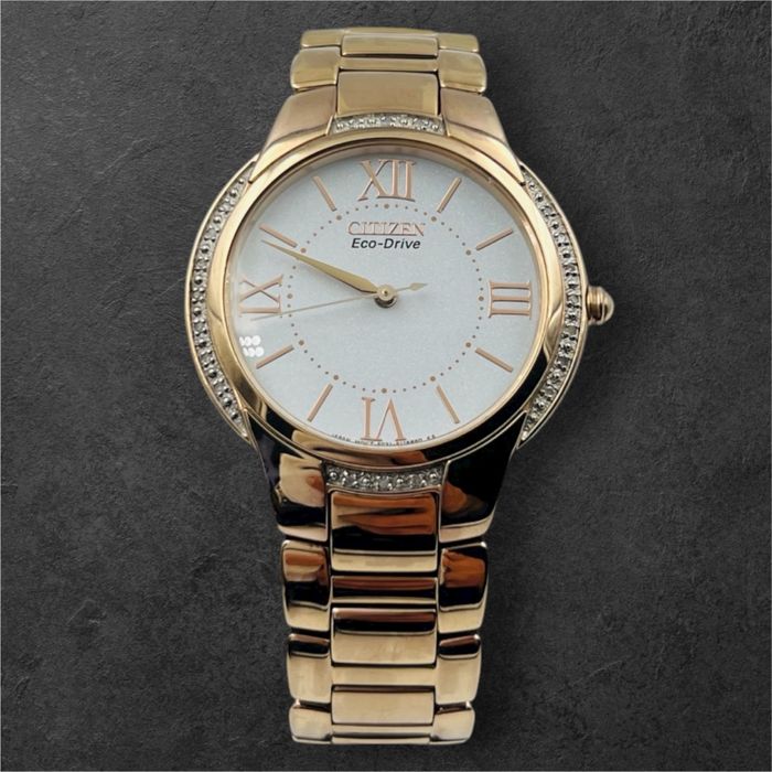 Citizen Eco-Drive Women's Ciena Diamond Accents Bezel Watch 35mm