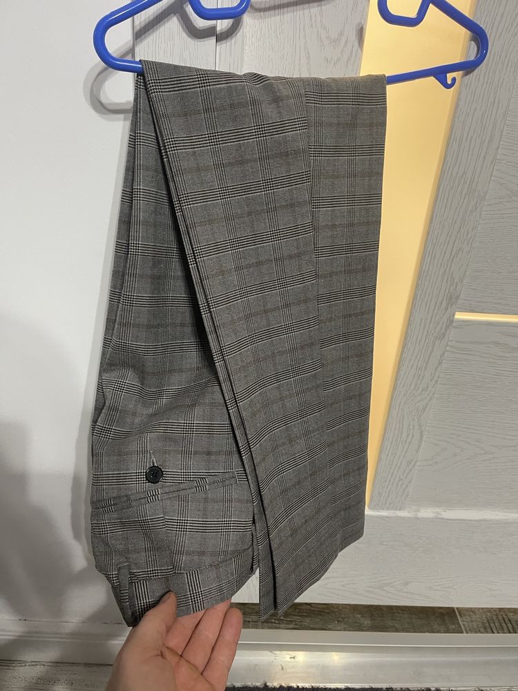 Pantaloni stofă barbati talie 32 slim tapered (ingustati jos)