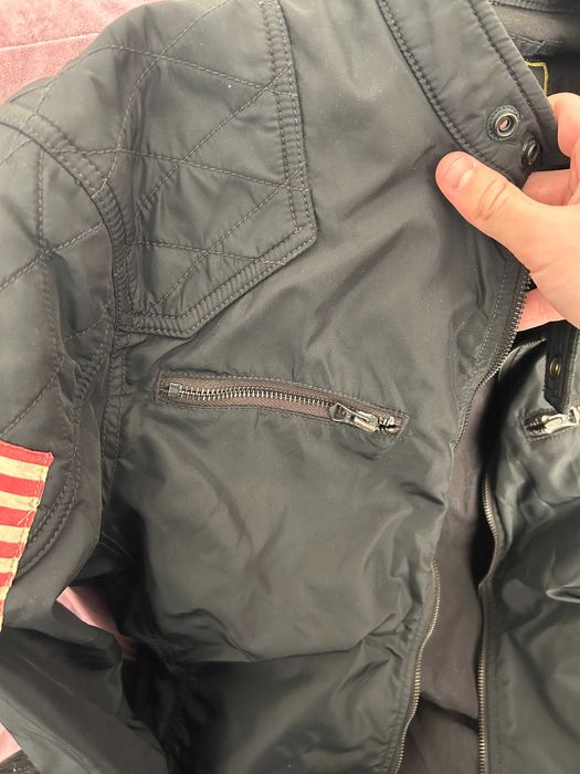 Оригинално мъжко яке Ralph Lauren – военен/мото стил, размер L