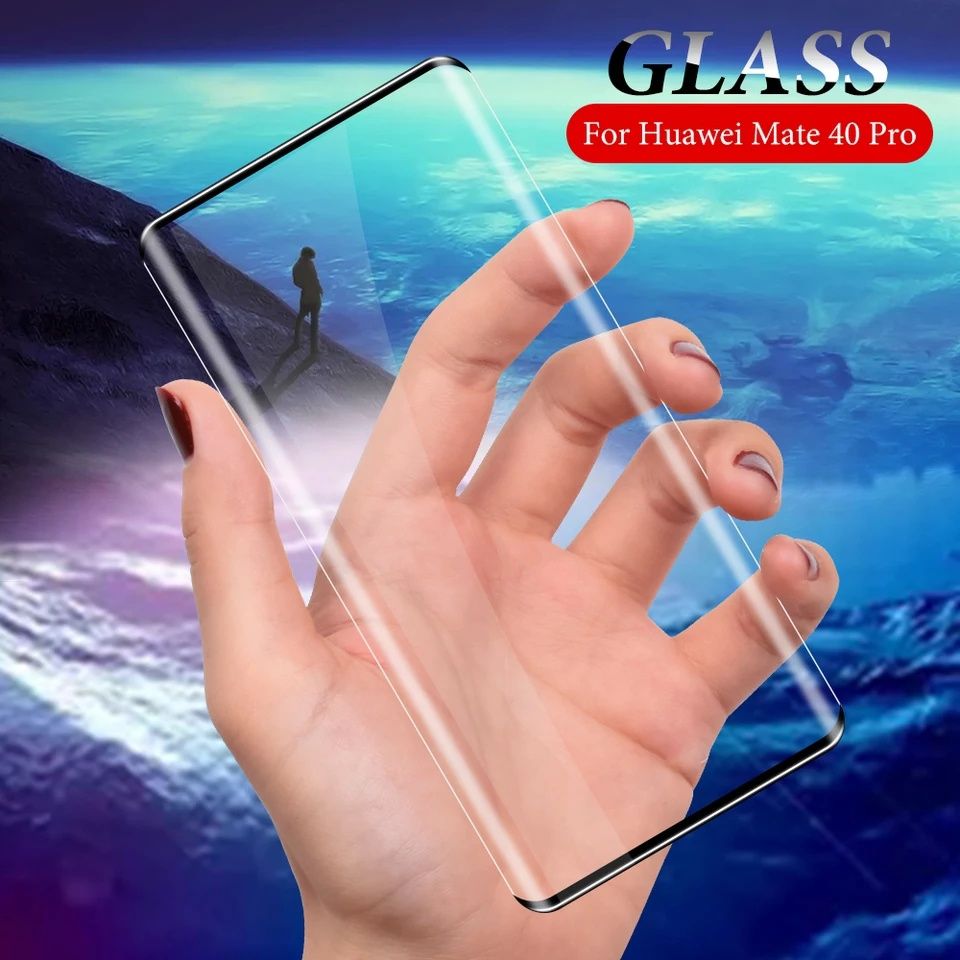 3D ЦЯЛО ЛЕПИЛО Стъклен протектор Huawei Mate 40 Pro / P40 30 Pro Pro+